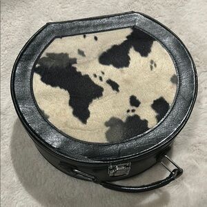 Cow Print Round Handbag